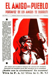Periódico de la agrupación "Los Amigos de Durruti"